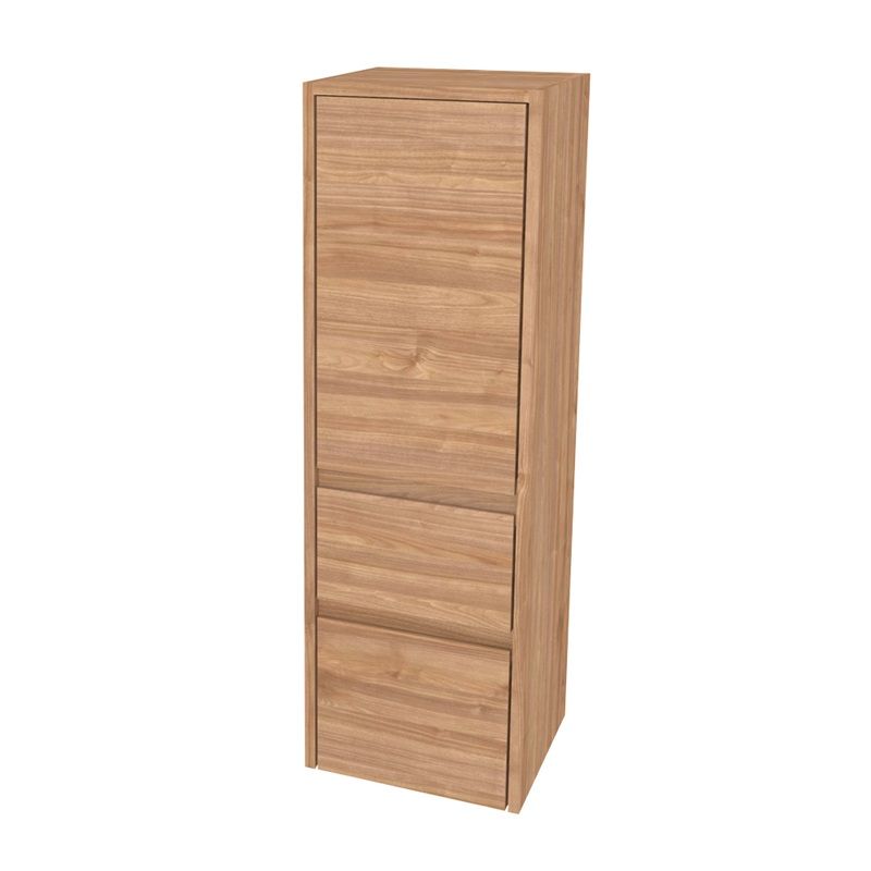 Opto koupelnová skříňka vysoká 125 cm, pravé otevírání, Multidecor, Light Select Walnut Mereo