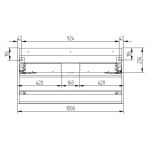 Aira, koupelnová skříňka s keramickým umyvadlem 101 cm, dub Halifax Mereo