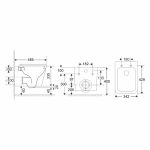 WC závěsné kapotované, Smart Flush RIMLESS, 490x340x350, keramické, vč. sedátka CSS118S Mereo