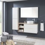 Aira, koupelnová skříňka 170 cm vysoká, levé otevírání, Multidecor, Dub San remo sand Mereo