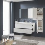 Aira, koupelnová skříňka 170 cm vysoká, levé otevírání, Multidecor, Dub Sand Barbera Mereo