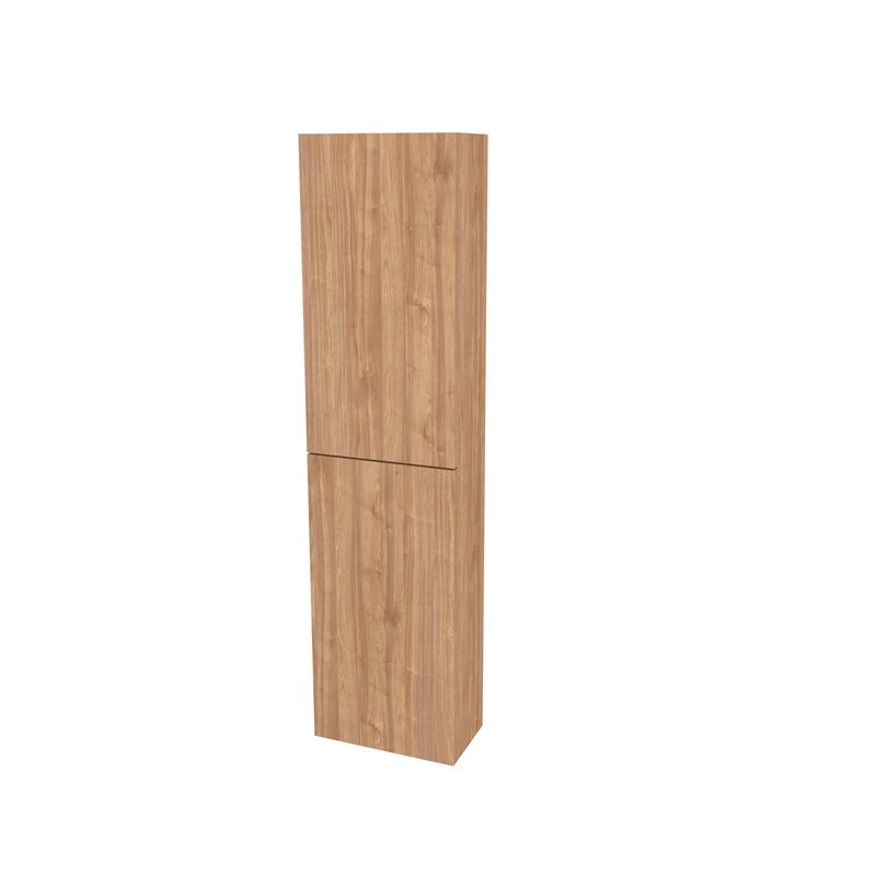 Aira, koupelnová skříňka 170 cm vysoká, levé otevírání, Multidecor, Light Select Walnut Mereo