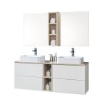 Aira, koupelnová skříňka 20 cm, horní, policová, Multidecor, White Loft Pine Mereo