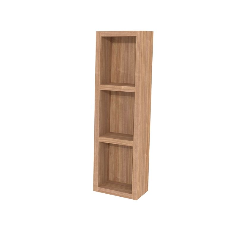 Aira, koupelnová skříňka 20 cm, horní, policová, Multidecor, Light Select Walnut Mereo