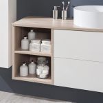 Aira, koupelnová skříňka 101 cm, Multidecor, White Loft Pine Mereo