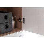 Bino koupelnová skříňka horní 63 cm, levá, Multidecor, White Loft Pine Mereo