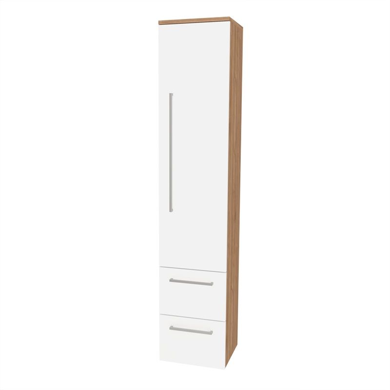 Bino, koupelnová skříňka vysoká 163 cm, pravá, Multidecor, Light Select Walnut Mereo