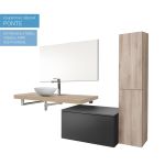 Ponte, koupelnová skříňka 70 cm, Multidecor, Light Select Walnut Mereo