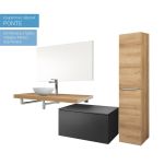 Ponte, koupelnová skříňka 70 cm, Multidecor, Light Select Walnut Mereo