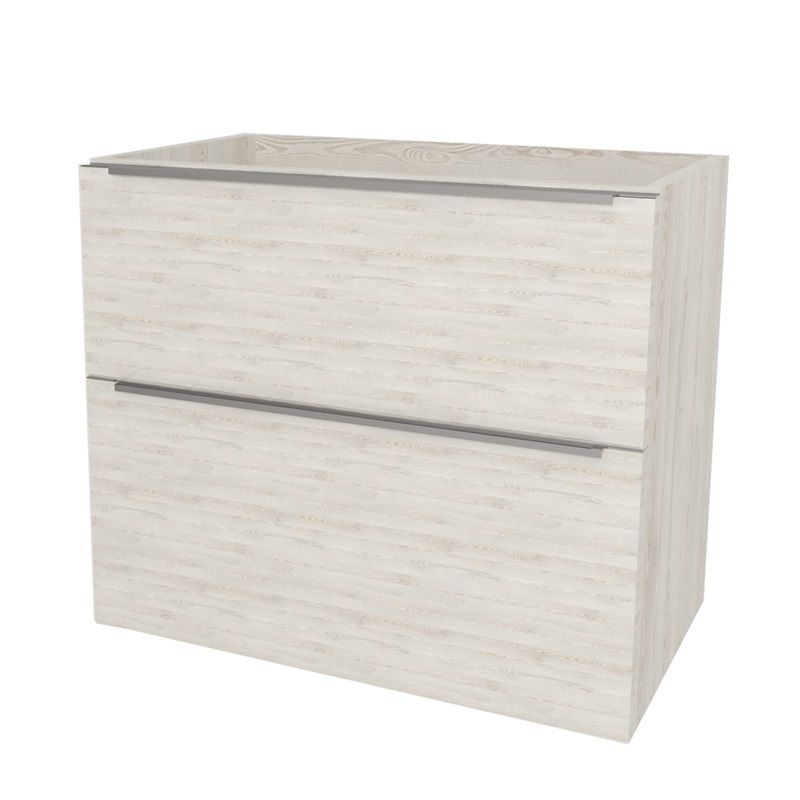Mailo, koupelnová skříňka 61 cm, chrom madlo, Multidecor, White Loft Pine Mereo
