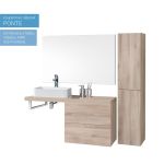 Ponte, koupelnová skříňka 61 cm, Multidecor, Dub San remo sand Mereo