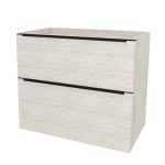 Mailo, koupelnová skříňka 61 cm, černé madlo, Multidecor, White Loft Pine