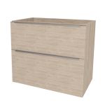 Mailo, koupelnová skříňka 61 cm, chrom madlo, Multidecor, Light Rock Hickory