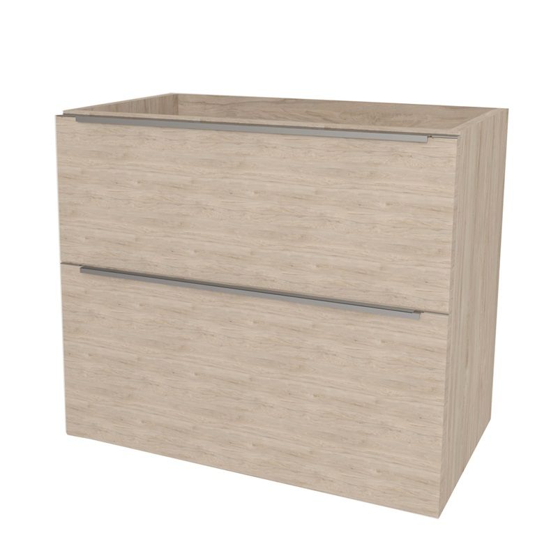 Mailo, koupelnová skříňka 61 cm, chrom madlo, Multidecor, Light Rock Hickory Mereo