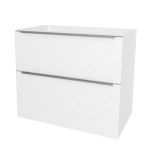 Mailo, koupelnová skříňka 101 cm, chrom madlo, Multidecor, Bílá lesk perlička