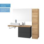 Ponte, koupelnová skříňka 61 cm, Multidecor, White Loft Pine Mereo