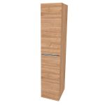 Mailo, koupelnová skříňka vysoká 170 cm, chrom madlo, Multidecor, Light Select Walnut