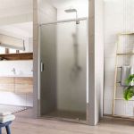 Sprchové dveře, Lima, pivotové, 80x190 cm, chrom ALU, sklo Point 6 mm Mereo
