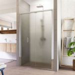 Sprchové dveře, Lima, zalamovací, 100x190 cm, chrom ALU, sklo Point 6 mm Mereo