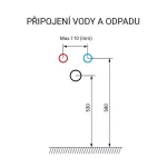 Leny, koupelnová skříňka s keramickým umyvadlem 50 cm, bílá - aktuální náhradou je produkt CN810N Mereo